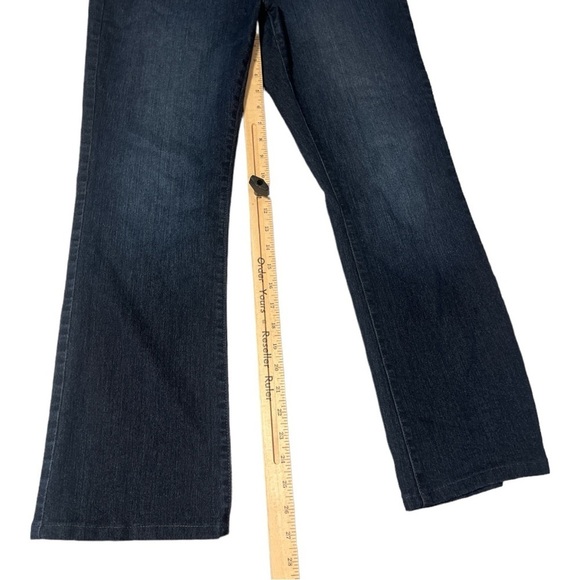 NYDJ Lift Tuck Technology Dark Wash Bootcut Jeans Made in America Size 10 EF2 - Picture 5 of 6